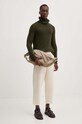 American Vintage pulover din amestec de lana MFAL18BH24 verde AW24