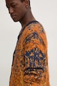 Diesel cardigan din amestec de lana K-RANGER portocaliu A14918.0QKAI