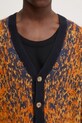Diesel cardigan din amestec de lana K-RANGER A14918.0QKAI portocaliu