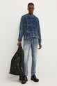 Diesel pulover de bumbac K-ROTTISSIMO A15478.0AJCZ bleumarin AW24