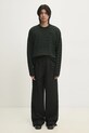 Wood Wood maglione in lana Tya Striped Oversized Jumper 10315502.4159 verde