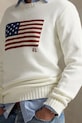 Odzież Polo Ralph Lauren sweter bawełniany 710718281 biały