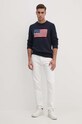 Βαμβακερό πουλόβερ Polo Ralph Lauren 710718281 σκούρο μπλε AW24