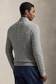 Хлопковый свитер Polo Ralph Lauren 710810841 серый AW25