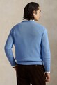 Хлопковый свитер Polo Ralph Lauren 710810846 голубой AW25
