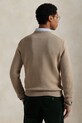 Хлопковый свитер Polo Ralph Lauren 710810846 коричневый AW25