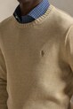 Polo Ralph Lauren sweter bawełniany brązowy 710810846