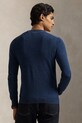 Volnen pulover Polo Ralph Lauren 710946143 modra AW25