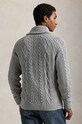 Polo Ralph Lauren kardigan bawełniany 710948859 szary AW24