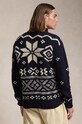 Vlněný svetr Polo Ralph Lauren 710949302 námořnická modř AW24