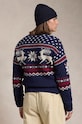 Polo Ralph Lauren sweter wełniany 710949303 niebieski AW24