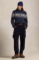Одежда Хлопковый свитер Polo Ralph Lauren 710949304 голубой