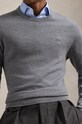 Шерстяной свитер Polo Ralph Lauren серый 710949280