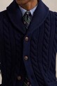 Шерстяной кардиган Polo Ralph Lauren голубой 710956609