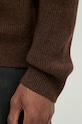 Шерстяной свитер Samsoe Samsoe SAISAKS M24300014 коричневый