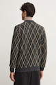 Barbour kardigan wełniany MKN1594 szary AW24