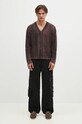 Paul Smith cardigan din amestec de lana M1R.917Y.N02506 maro
