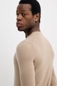 Svetr z vlněné směsi Sisley béžová 102HS1B17