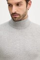 Sisley sweter z domieszką wełny szary 102HS2177