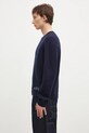 A.P.C. sweter wełniany Pull Edward WVBDJ.H23059 granatowy AW25