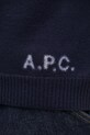 A.P.C. sweter wełniany Pull Edward granatowy WVBDJ.H23059