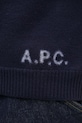 Vlnený sveter A.P.C. Pull Edward tmavomodrá WVBDJ.H23059