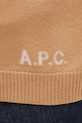 Шерстяной свитер A.P.C. Pull Edward коричневый WVBDJ.H23059