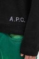 Vlněný svetr A.P.C. Pull Edward černá WVBDJ.H23059
