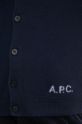 A.P.C. kardigan wełniany kenny WVBDK.H22305 granatowy