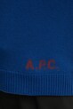A.P.C. pulover de lana pull edward WVBDK.H23059 bleumarin