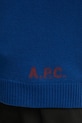 Вовняний светр A.P.C. pull edward WVBDK.H23059 темно-синій