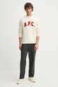A.P.C. pulover de lana pull joshua WVBDK.M23365 bej AW24