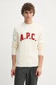 A.P.C. pulover de lana pull joshua bej WVBDK.M23365