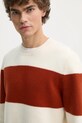 Vlnený sveter A.P.C. pull edwardo oranžová WVBDL.H23364