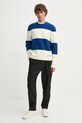 A.P.C. pulover de lana pull edwardo WVBDL.H23364 bleumarin AW24