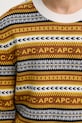 Μάλλινο πουλόβερ A.P.C. pull malcom WVBDS.H23372 πορτοκαλί