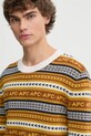 Vlnený sveter A.P.C. pull malcom hnedá WVBDS.H23372