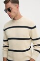 Pepe Jeans sweter bawełniany CAIRO PM702444 beżowy AW24