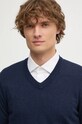 Одежда Свитер с примесью шерсти Pepe Jeans NEW ANDRE V NECK PM702468 тёмно-синий