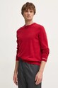 Светр з домішкою вовни Pepe Jeans NEW ANDRE CREW NECK червоний PM702469