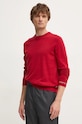 Pepe Jeans pulover din amestec de lana NEW ANDRE CREW NECK rosu PM702469
