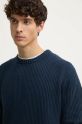 Бавовняний светр Pepe Jeans COLIN CREW NECK темно-синій PM702478