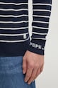 Светр з домішкою вовни Pepe Jeans NEW ANDRE STRIPES PM702479 темно-синій