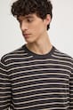 Светр з домішкою вовни Pepe Jeans NEW ANDRE STRIPES сірий PM702479