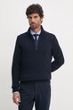 Vuneni pulover Boss Orange mornarsko plava 50523563