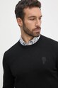 Bavlněný svetr Karl Lagerfeld černá 544301.655029