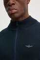 Хлопковый кардиган Aeronautica Militare MA1510L506 тёмно-синий