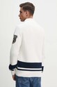 Îmbrăcăminte Aeronautica Militare cardigan din bumbac MA1511L538 alb