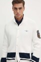 Aeronautica Militare cardigan din bumbac alb MA1511L538
