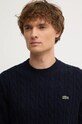 Вовняний светр Lacoste темно-синій AH2924